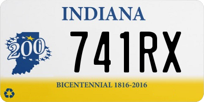 IN license plate 741RX