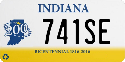 IN license plate 741SE