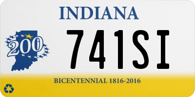 IN license plate 741SI