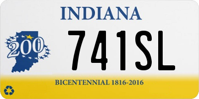 IN license plate 741SL