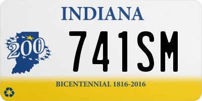 IN license plate 741SM