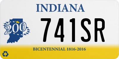 IN license plate 741SR