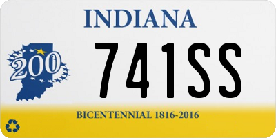 IN license plate 741SS