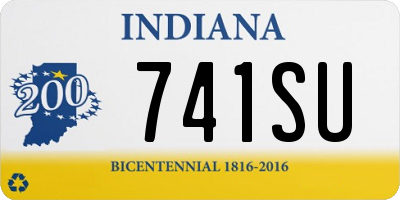 IN license plate 741SU