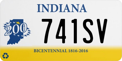 IN license plate 741SV