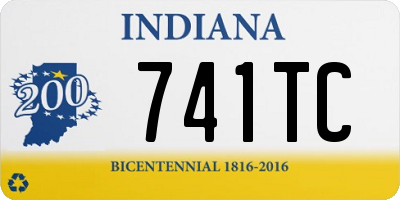 IN license plate 741TC