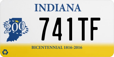 IN license plate 741TF