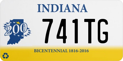 IN license plate 741TG