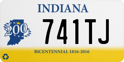 IN license plate 741TJ