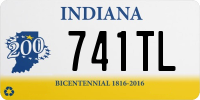 IN license plate 741TL