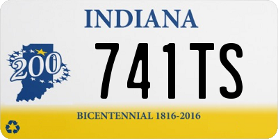 IN license plate 741TS