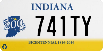 IN license plate 741TY