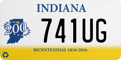 IN license plate 741UG
