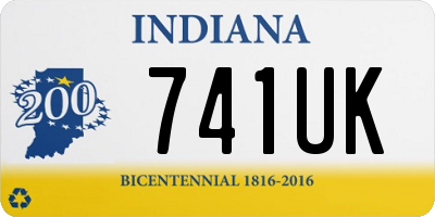 IN license plate 741UK