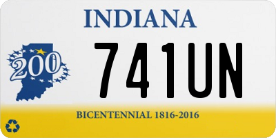 IN license plate 741UN