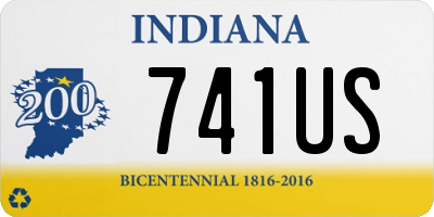 IN license plate 741US
