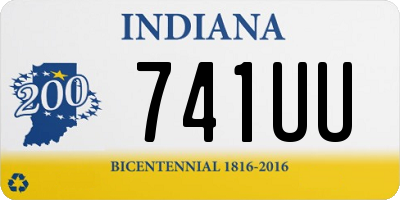 IN license plate 741UU