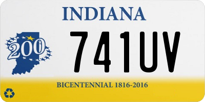 IN license plate 741UV