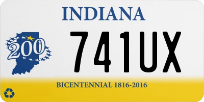 IN license plate 741UX