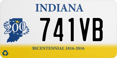 IN license plate 741VB