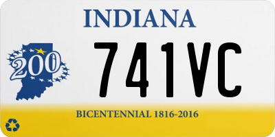 IN license plate 741VC