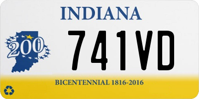 IN license plate 741VD