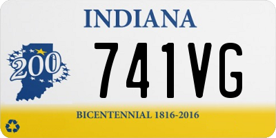 IN license plate 741VG