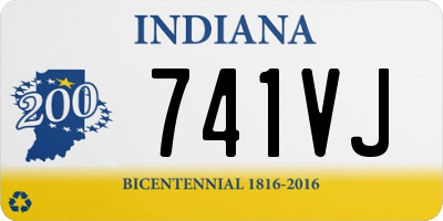 IN license plate 741VJ