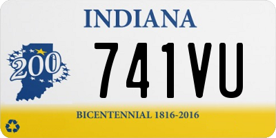 IN license plate 741VU