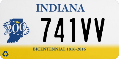 IN license plate 741VV