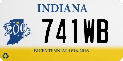 IN license plate 741WB