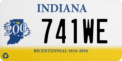 IN license plate 741WE