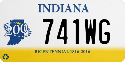 IN license plate 741WG