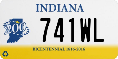 IN license plate 741WL