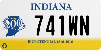 IN license plate 741WN