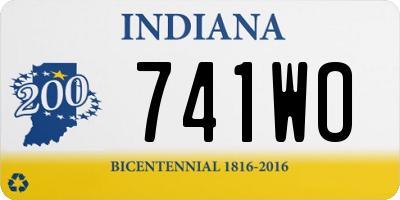 IN license plate 741WO