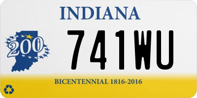 IN license plate 741WU