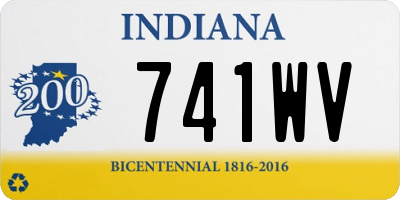 IN license plate 741WV