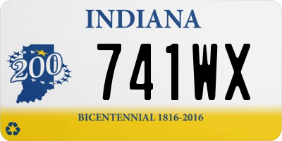 IN license plate 741WX