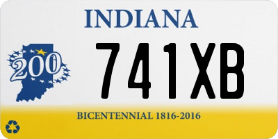 IN license plate 741XB