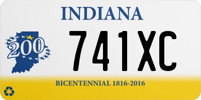 IN license plate 741XC