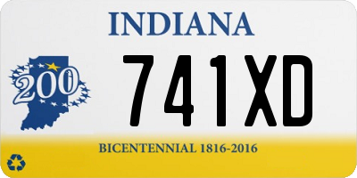 IN license plate 741XD