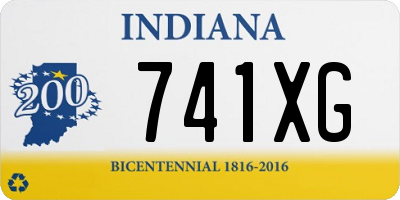 IN license plate 741XG