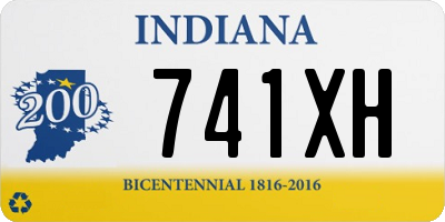 IN license plate 741XH