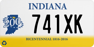 IN license plate 741XK