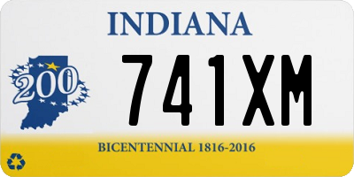 IN license plate 741XM