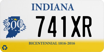 IN license plate 741XR