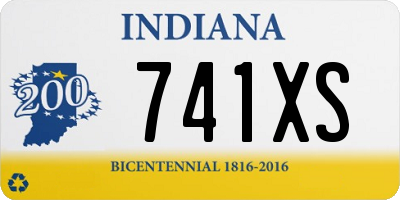 IN license plate 741XS