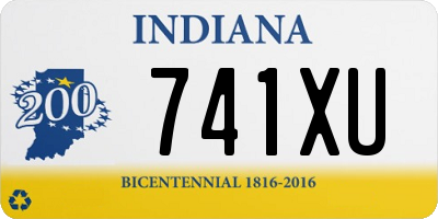 IN license plate 741XU