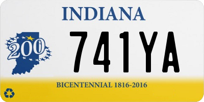 IN license plate 741YA